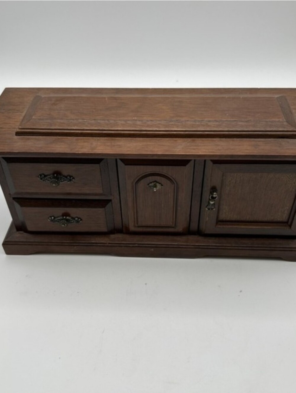 Vintage Wooden Jewelry Box with its Classic Armoir